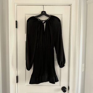 Milly Kami Pleated Dress, Black, Size 2